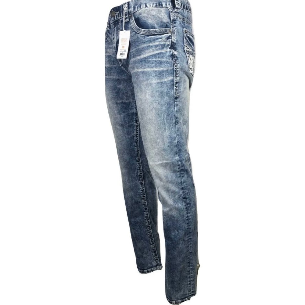AMERICAN FIGHTER Men Denim Jeans LEGEND REVEL BRON - Picture 10 of 12